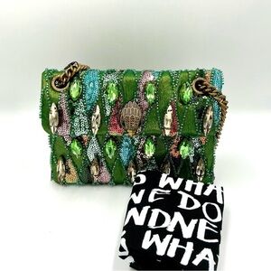 Kurt Geiger Green Sequined Mini Kensington NWT
